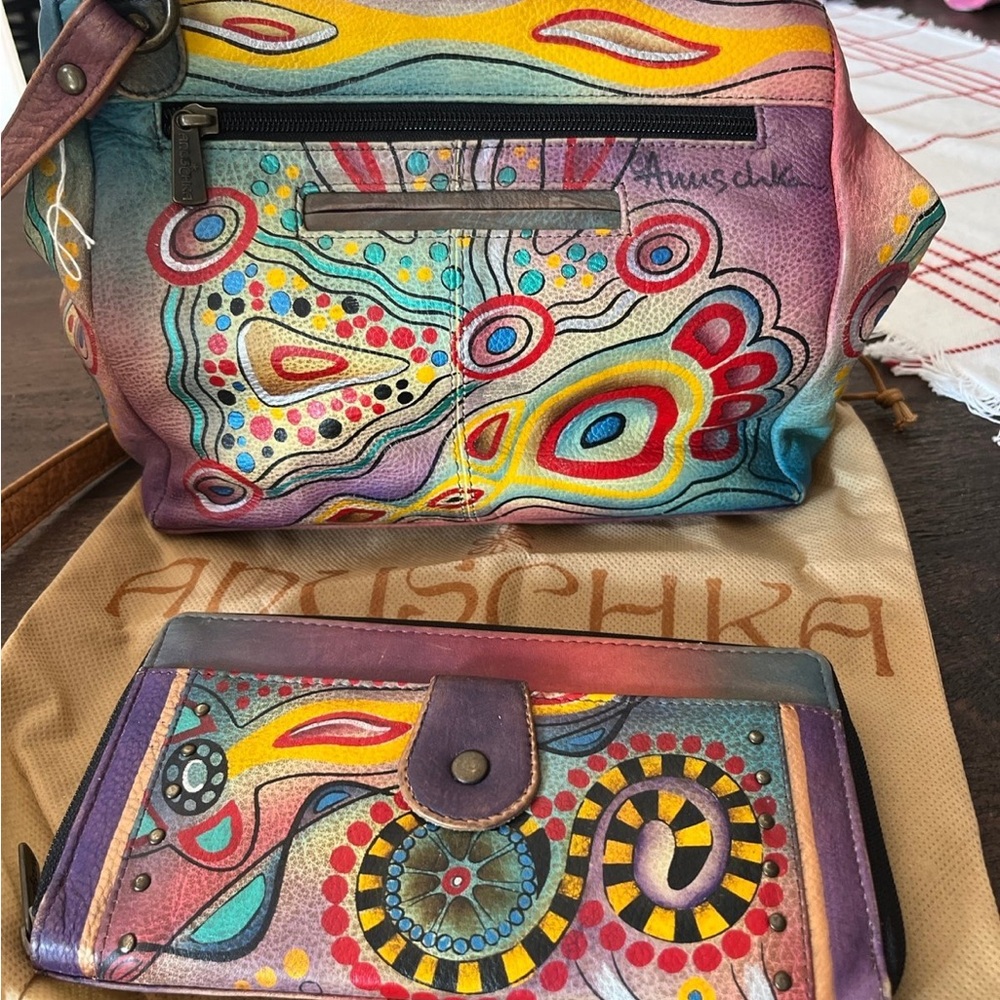 Anuschka purse AND wallet VGUC